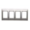 SIMON 54 PREMIUM rámik 4x, strieborná matná, DR4/43