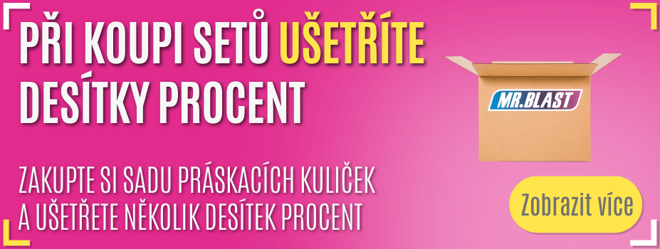 Výhodné sety práskacích kuliček Mr.Blast