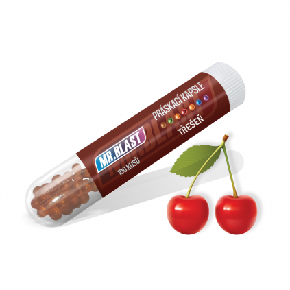 Ochucené práskací kuličky Mr.Blast - Třešeň