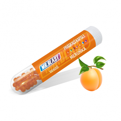 Ochucené práskací kuličky Mr.Blast - Meruňka