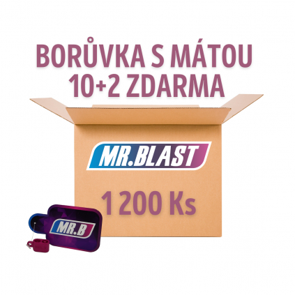 Ochucené práskací kuličky Mr.Blast - Borůvka s mátou 1200ks