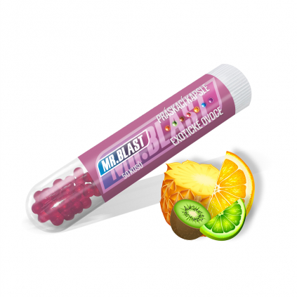 Ochucené práskací kuličky Mr.Blast - Exotické ovoce