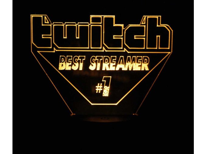 3D lampa "BEST STREAMER"