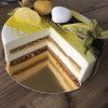Semifreddo dort Citronka (s bílou čokoládou a mramorovou polevou)  1400 g | Ø 20 cm (12–16 porcí)