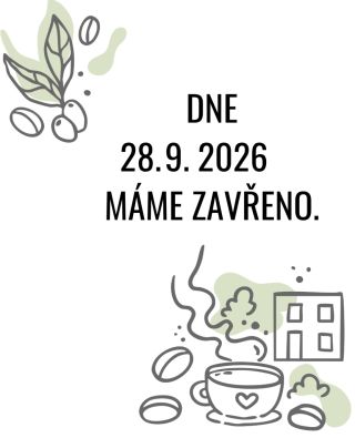 V pondělí budeme mít zavřeno. Zastavte se pro zásoby na prodloužený víkend ☕, jsme tady klasicky pátek do 17.30 a v sobotu...