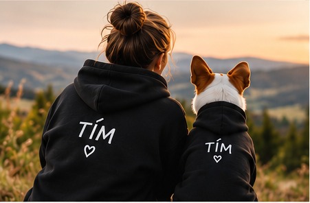 Matching mikiny Mr.Dog pre psíka a majiteľa