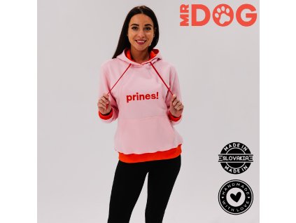 Dámska mikina Prines! – ružovo-oranžová mikina od MrDog