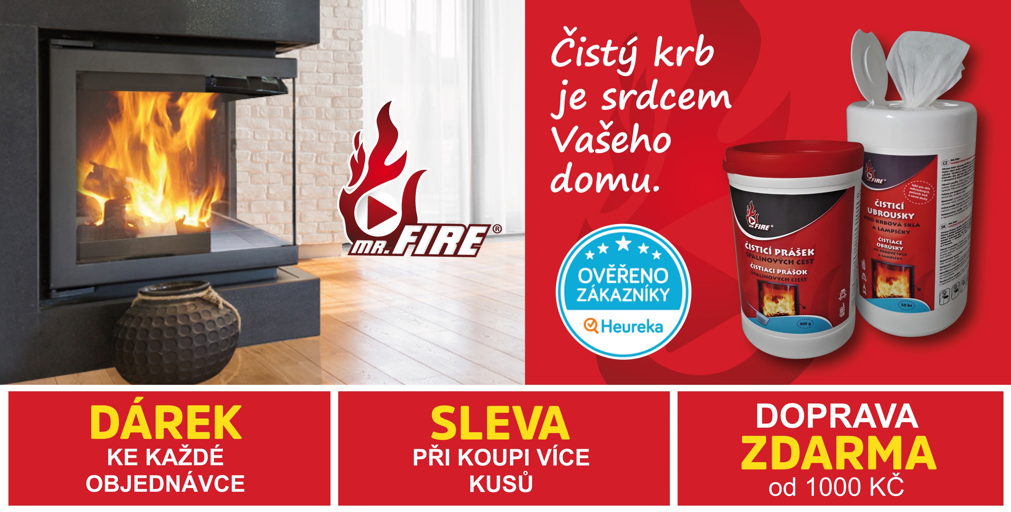 čistý krb