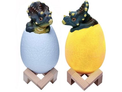 OtYWpol pl Lampka nocna dinozaur triceratops jajko rgb led jajo swiecace dla dzieci 5286 1