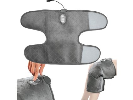 Hřejivá kolenní ortéza vibrační masáž hřejivá masáž 5 režimů (Velikost univerzální)