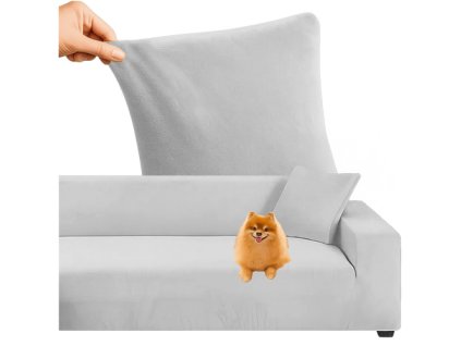 Ruhhy 26035 světle šedý potah na pohovku 145-185 cm (Velikost uniwersalny)