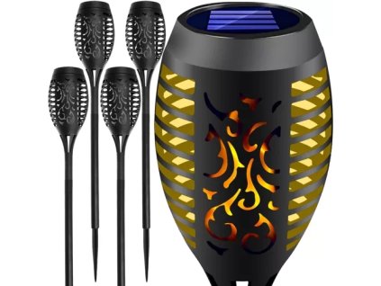 Solární zahradní lampa - svítilna, sada 4 ks, 23560 (Velikost uniwersalny)