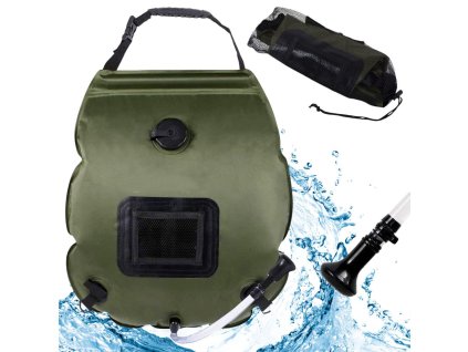 Solární turistická polní přenosná sprcha kempinková sprcha ze 20l (Velikost univerzální)