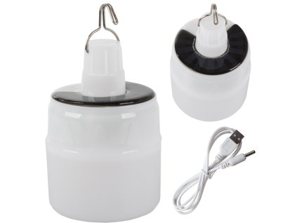 Solární turistické kempování lampa usb vedla (Velikost univerzální)