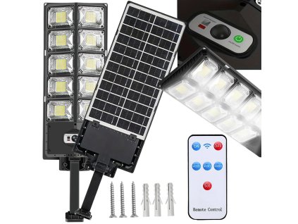 Solární led lampa pohybový senzor soumrak dálkové ovládání pouliční lampa noční světlo (Velikost univerzální)