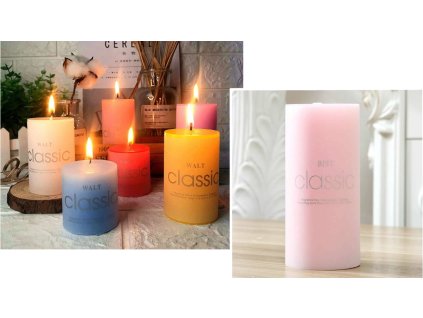 swieca walec mix kolor 5x5 cm 76429