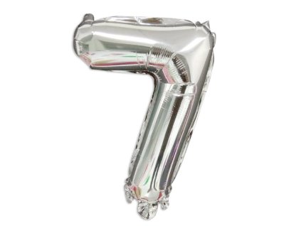 balon foliowy srebrna cyfra 7 80712