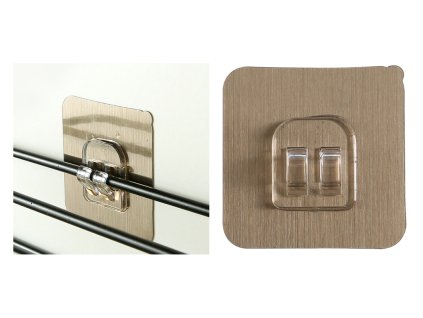 wieszak plastikowy przezroczy 83540