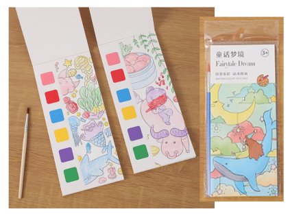 kolorowanka z farbami i pedze 92425