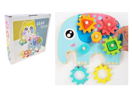 zabawka drewniana tryby slon 72643