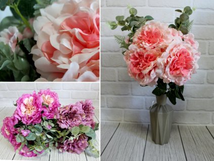 bukiet sztuczny hortensje 12 58876