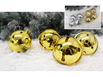 bombki dzwoneczki plastik bez 79563