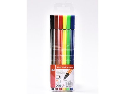 cienkopisy 6 kolorow 66132
