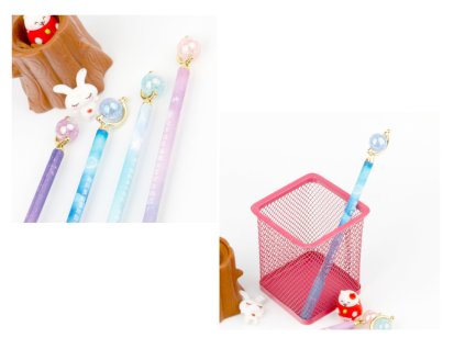 dlugopis zelowy czarny wklad 71433