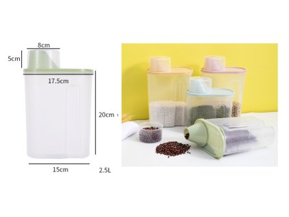 pojemnik z pokrywka i miarka 74752