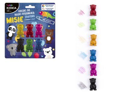 kidea kredki misie do nauki r 75838