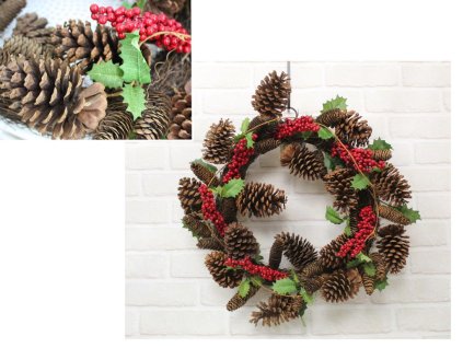 wieniec z duza szyszka czerwo 91574