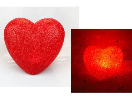 dekoracja serce led z gumka 113133