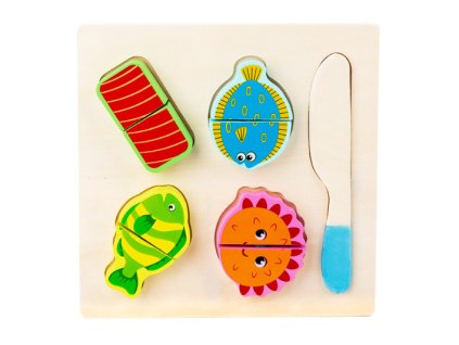 puzzle drewniane owoce morza 102824