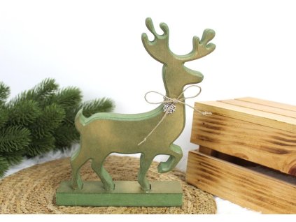 dekoracja renifer zielony z 102804