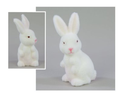 zajac stojacy flokowany 25 c 104574