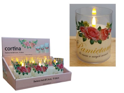 swieca led w plastikowej tub 105280