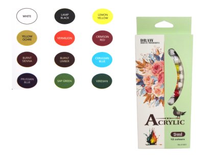 farby akrylowe w tubkach 9 m 108432