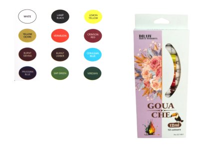 farby wodne w tubkach gouach 108434