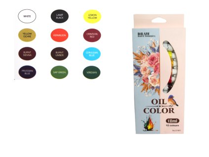farby olejne w tubkach 12 ml 108436