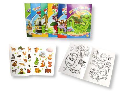 kolorowanka 8 obrazkow nakle 108678