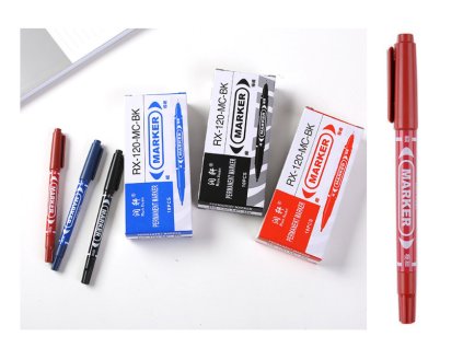 marker dwustronny czerwony 1 108696