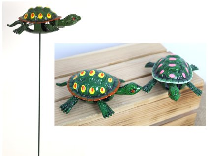 ozdoba zolw na metalowym pik 109155