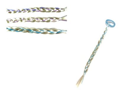 gumka z warkoczem z wlosow s 109886