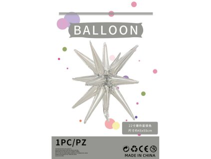 balon foliowy gwiazda 45x55 111278