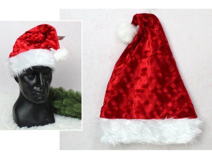 czapka mikolaja welurowa 43x 112342