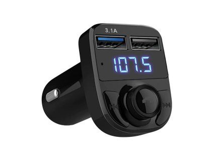 Transmitter fm sd mp3 bluetooth nabíječka 2xusb (Velikost univerzální)