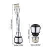 tbOWTap Sprayer Extender Faucet Sprayer Extension Device With 360 Degree Rotation Faucet Extender Water Saving For