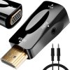 dodCpol pl Konwerter adapter z hdmi na vga d sub audio dzwiek mini jack 4894 1