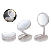 Kosmetické zrcátko s LED osvětlením, skládací