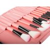 Sada 24 kosmetických štětců na make-up - růžová